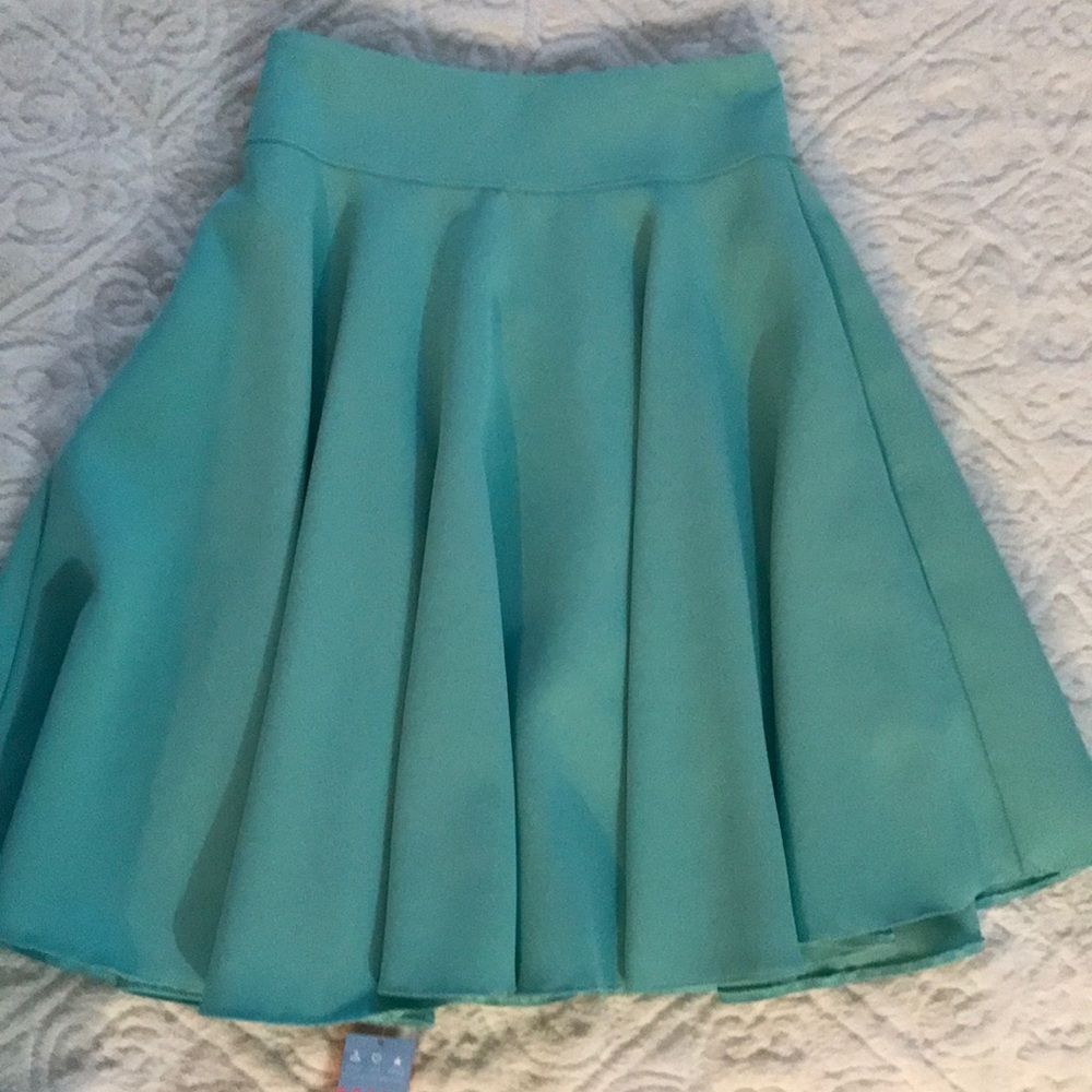 Flared Teal Skirt Size Small